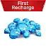 First Recharge: 1000 Diamonds (500+500)